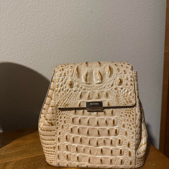 Brahmin Margo Champagne Melbourne EUC Turnlock - Picture 5 of 12